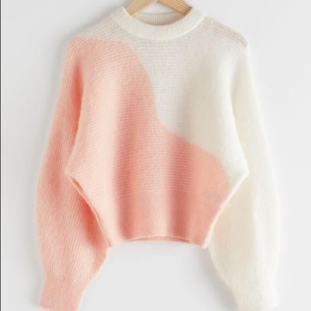 & Other Stories Colour Block Wave Sweater